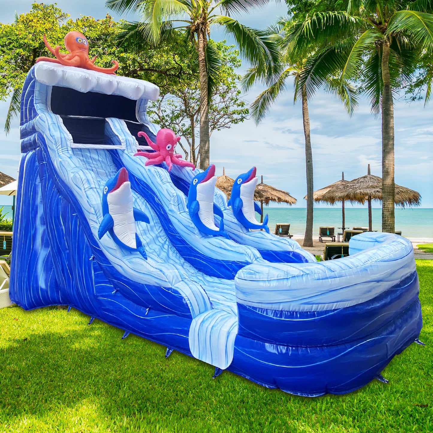 22FT Ocean Creature Wet/Dry Water Slide - 11192