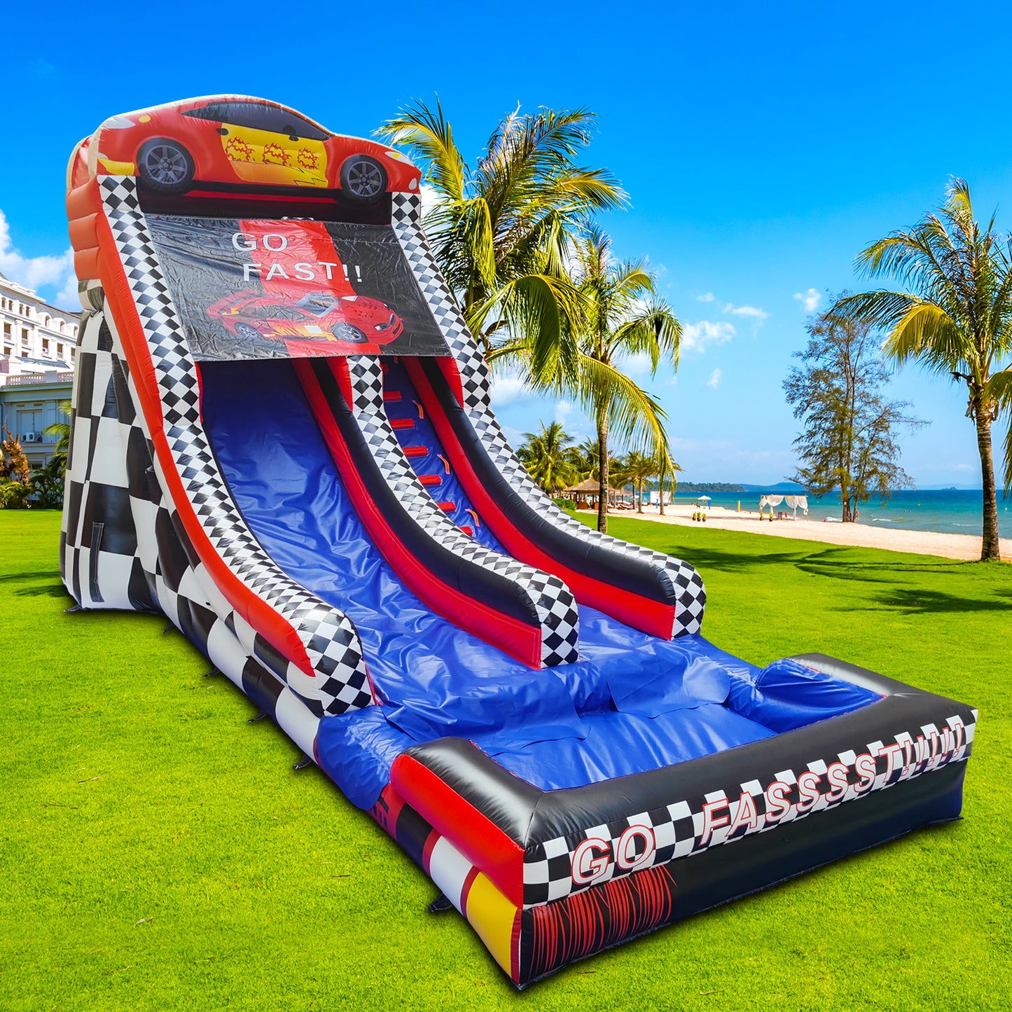 19FT Supreme Speedway Splash Wet/Dry Water Slide