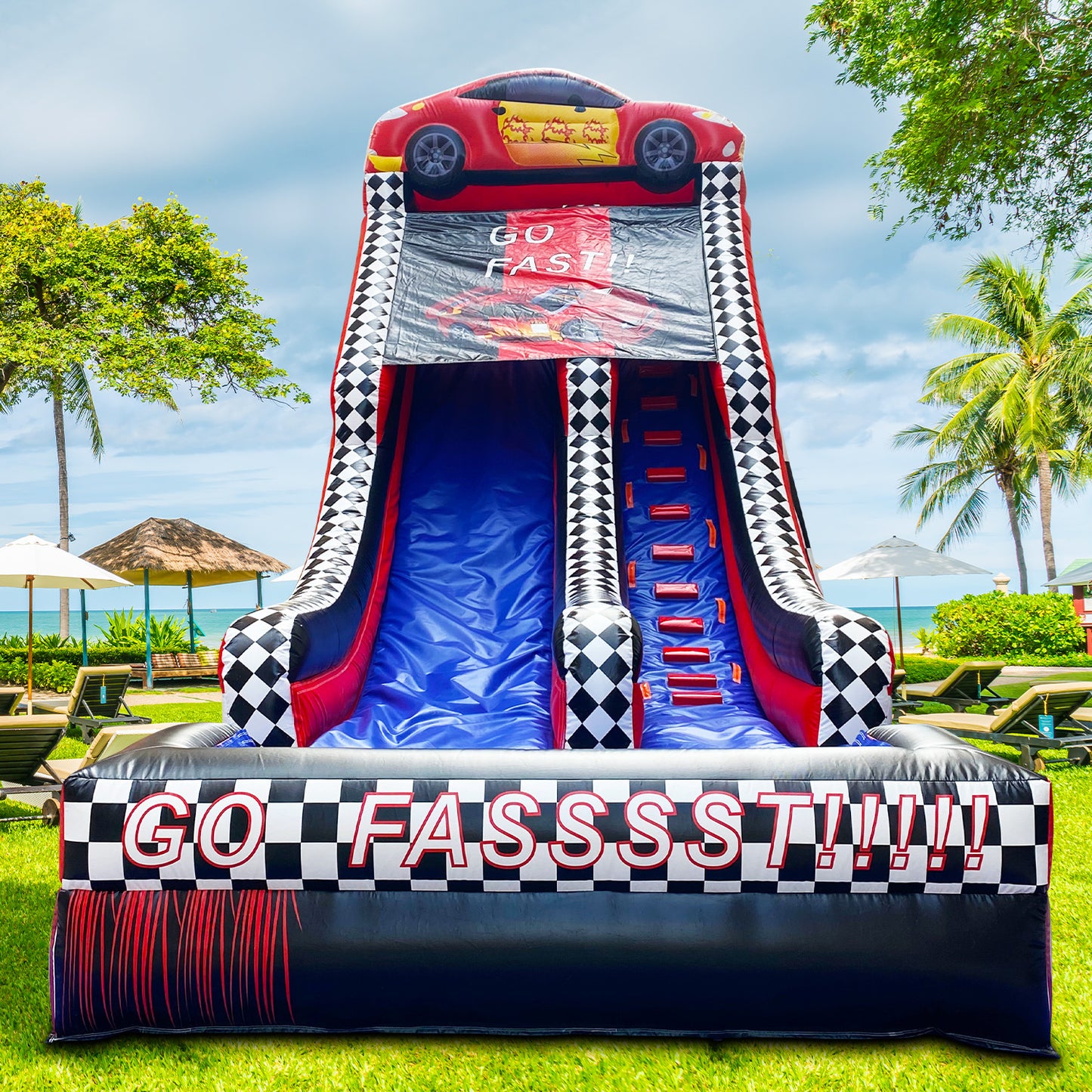 19FT Supreme Speedway Splash Wet/Dry Water Slide