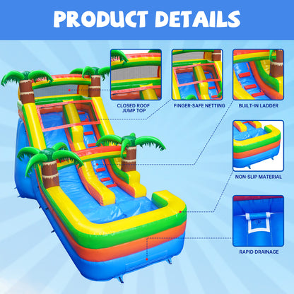 14FT Tropical Paradise Wet/Dry Water Slide - Pre Order Today!