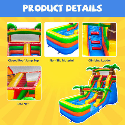 14FT Tropical Wet/Dry Water Slide