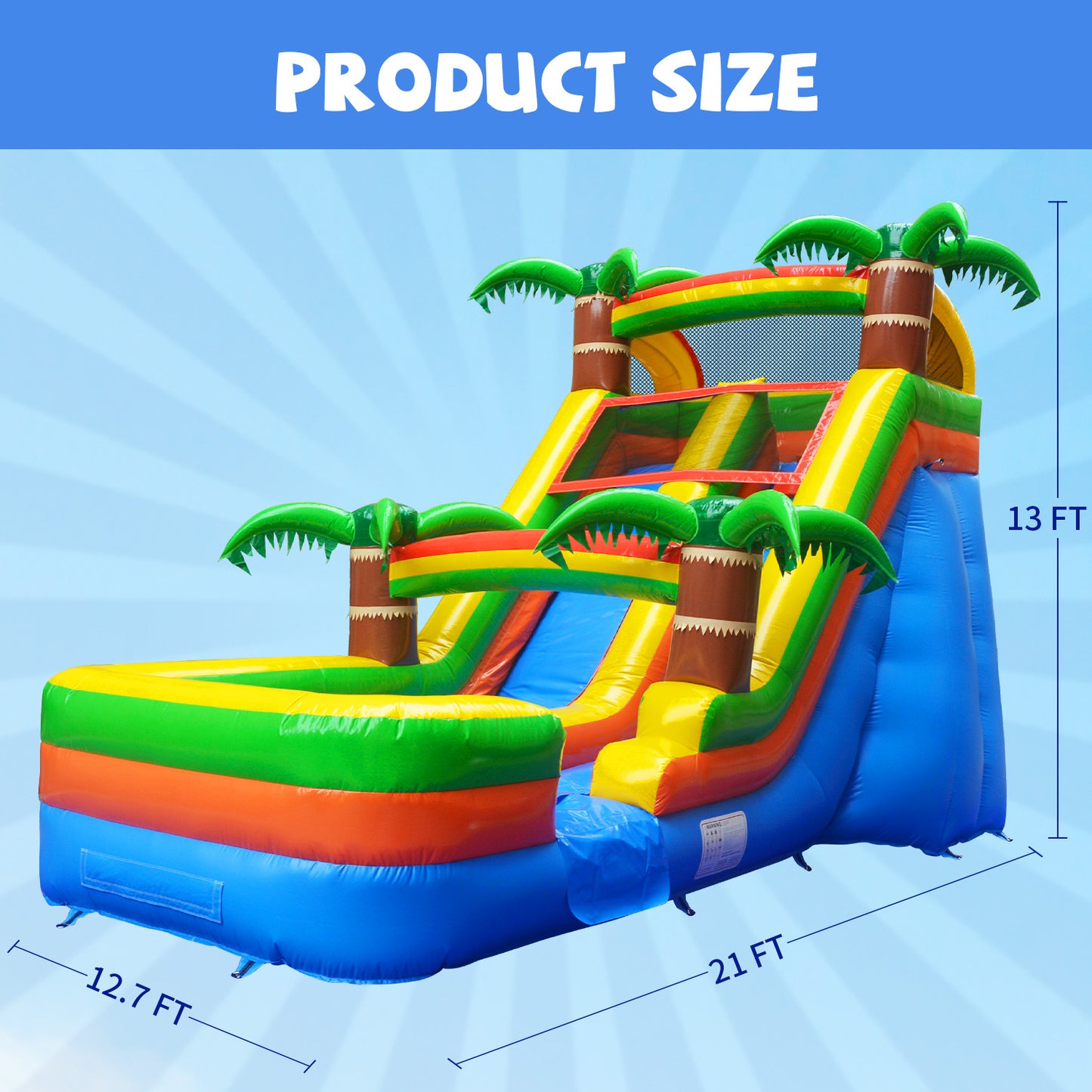 14FT Tropical Paradise Wet/Dry Water Slide - Pre Order Today!