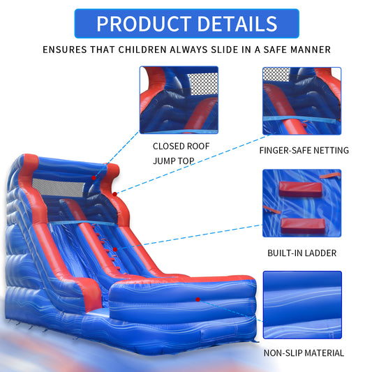 16FT Blue Wave Wet/Dry Waterslide - 11168