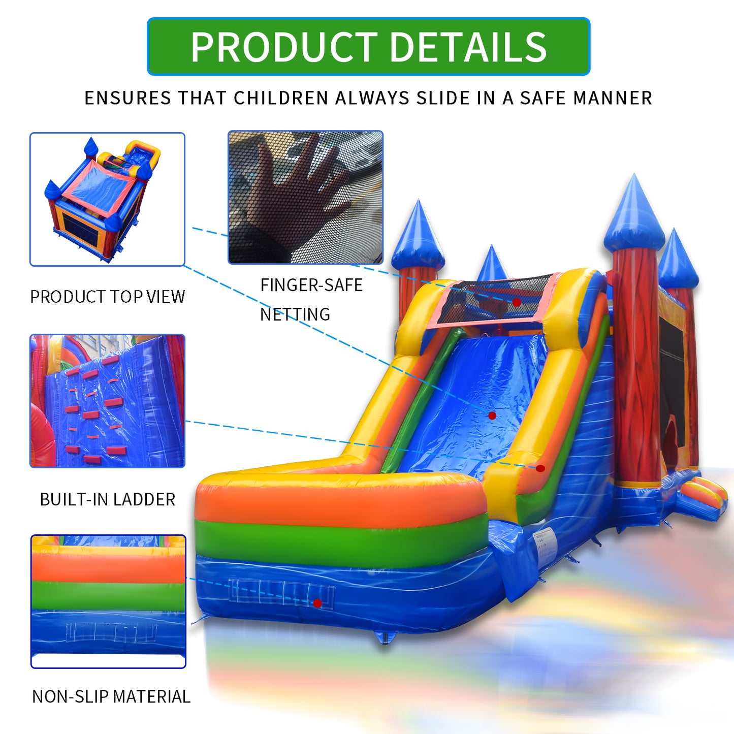 15FT Combo Wet/Dry Water Slide - 11182